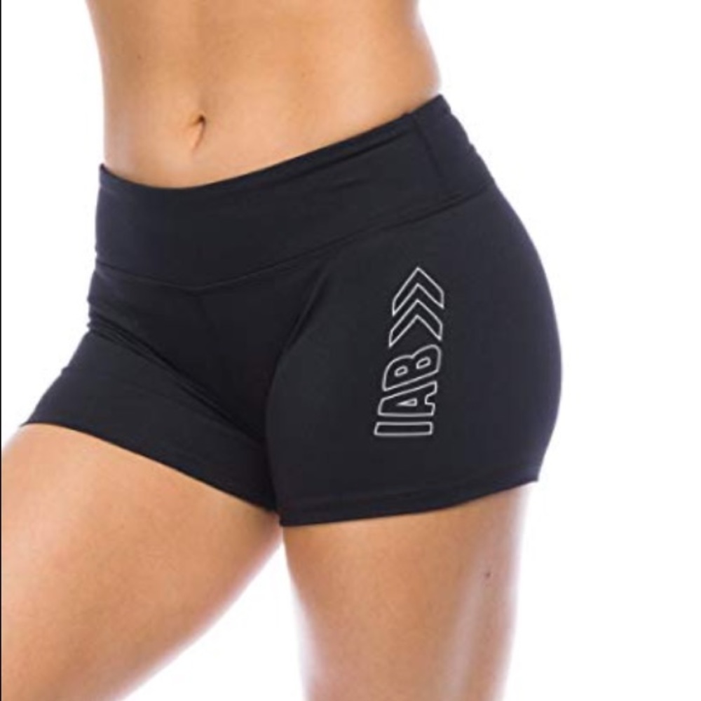 IAB 3-inch No-Ride Black Workout Shorts